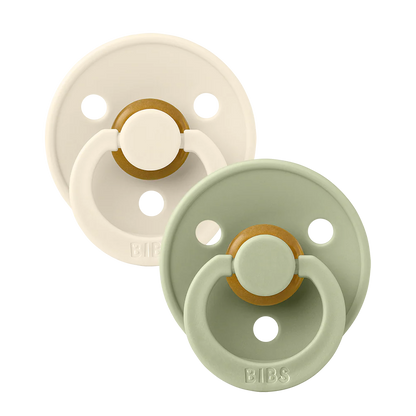 BIBS Colour Ivory/Sage 2 pack