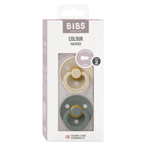 BIBS Colour Vanilla/Pine 2 pack