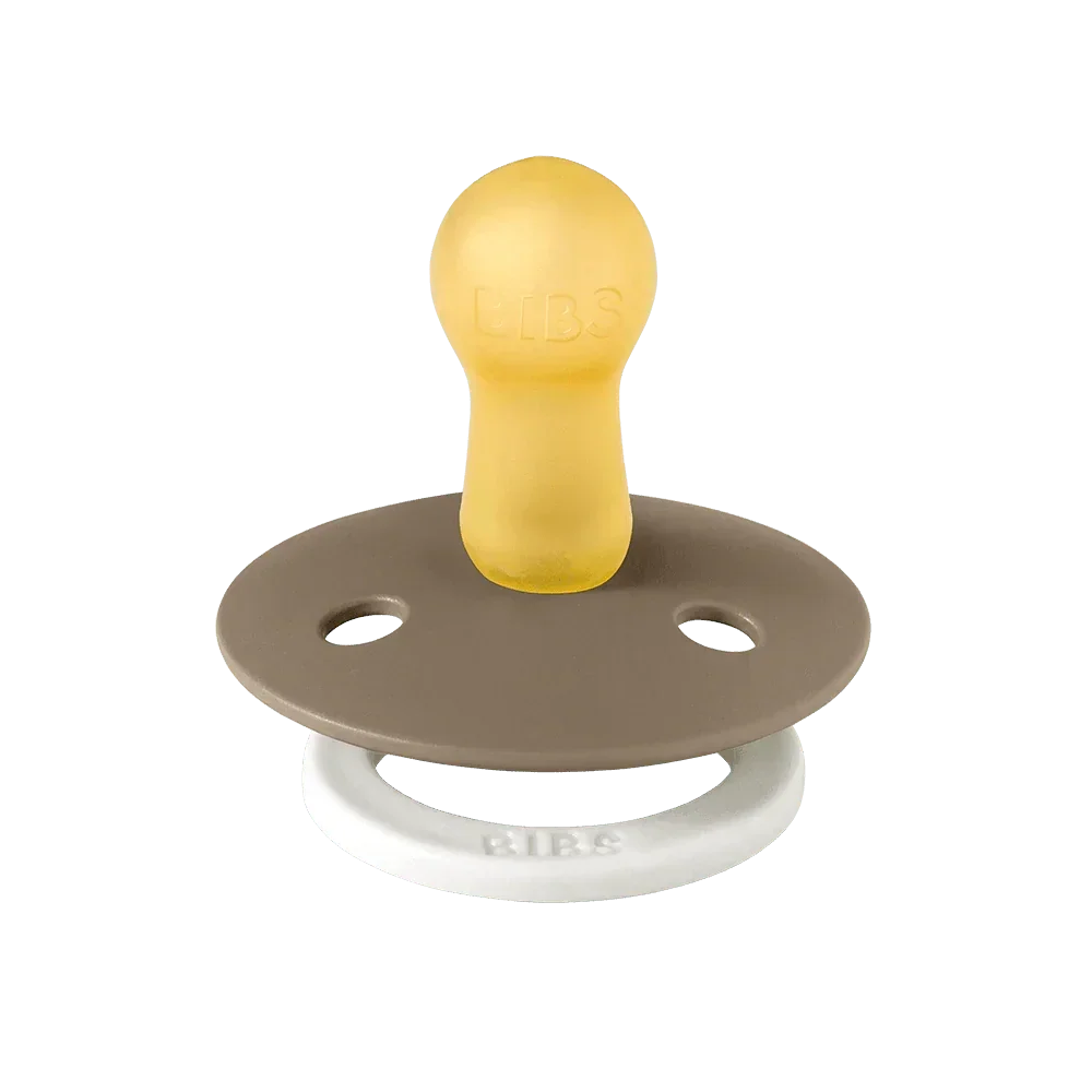 BIBS Colour GLOW Vanilla/Dark Oak 2 pack