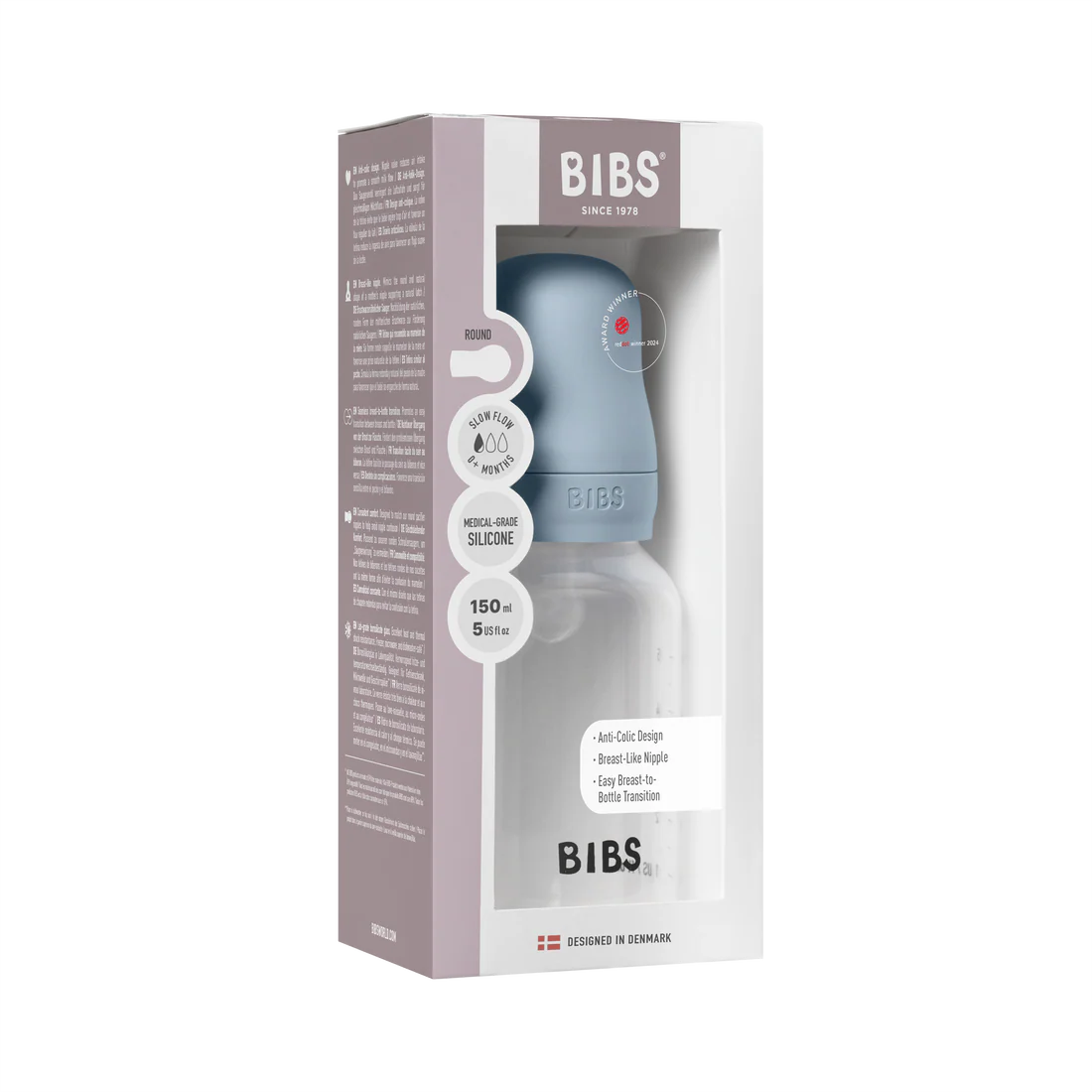 BIBS Slow Flow Tåteflaske 150 ml