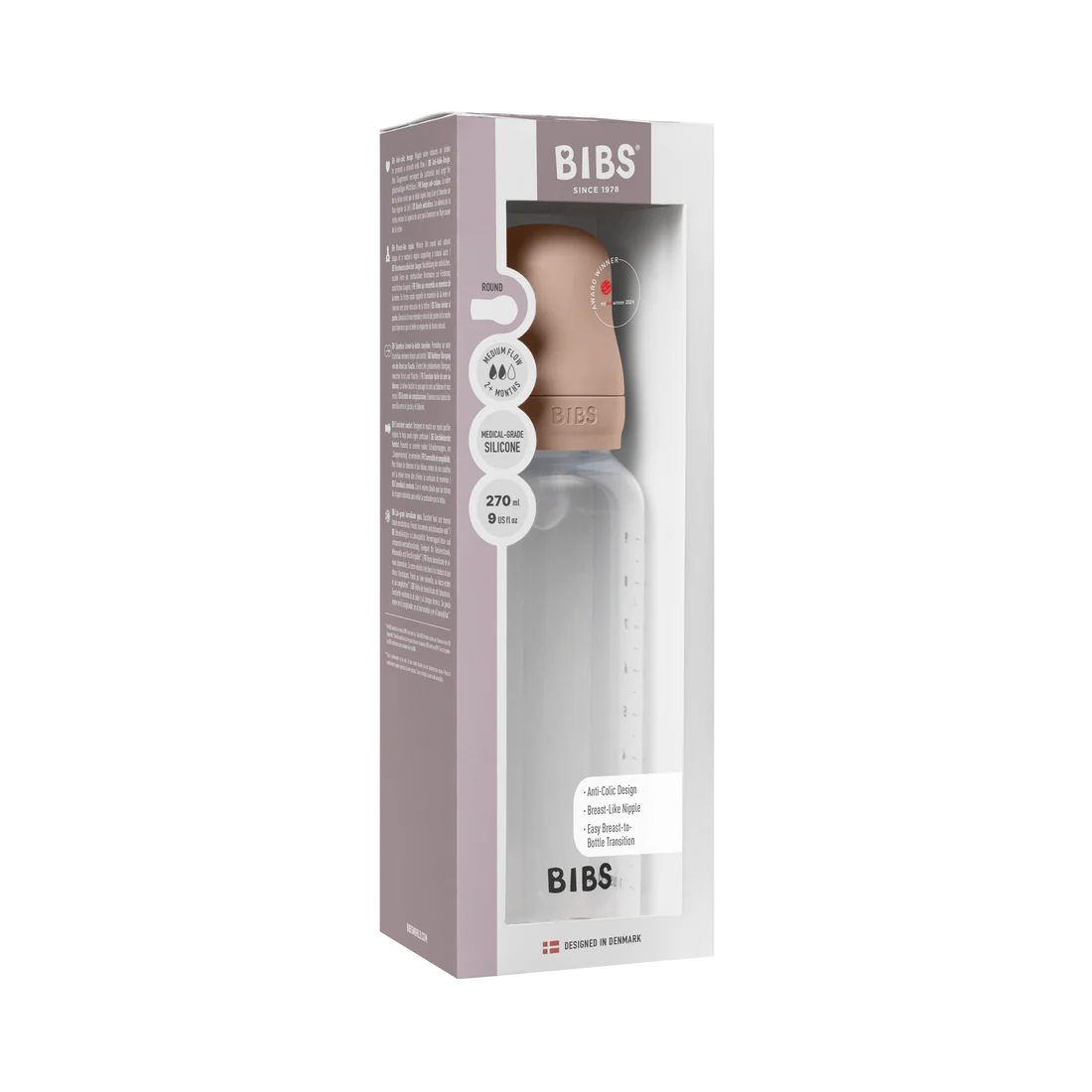 BIBS Medium Flow Tåteflaske 270 ml